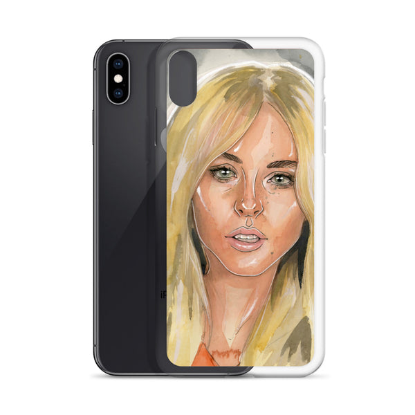 Lindsay Lohan Mugshot 1 iPhone Case