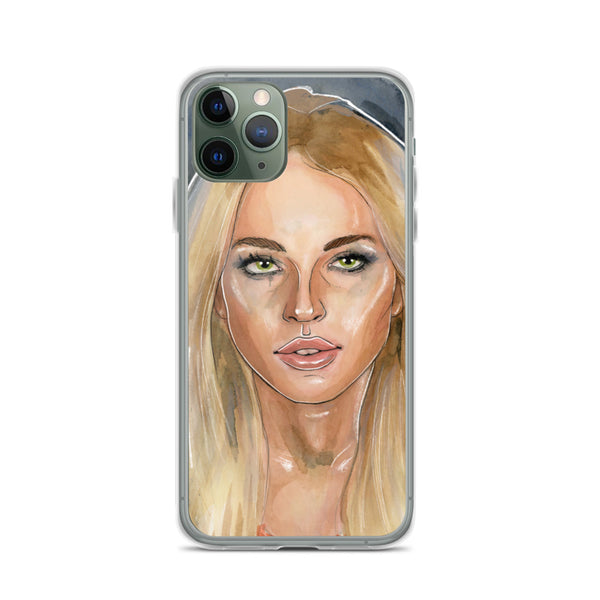 Lindsay Lohan Mugshot 2 iPhone Case