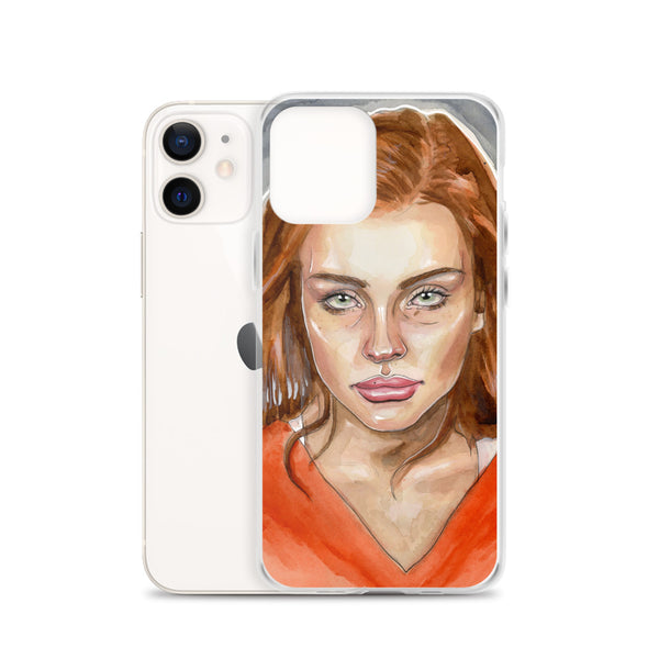 Lindsay Lohan Mugshot 4 iPhone Case