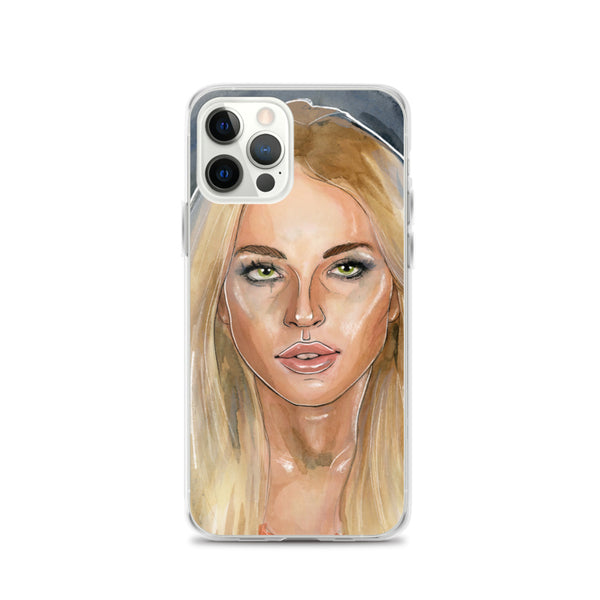 Lindsay Lohan Mugshot 2 iPhone Case