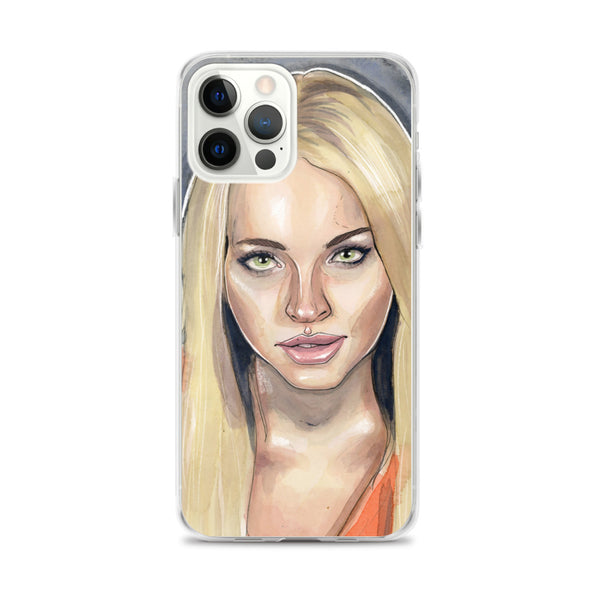 Lindsay Lohan Mugshot 3 iPhone Case