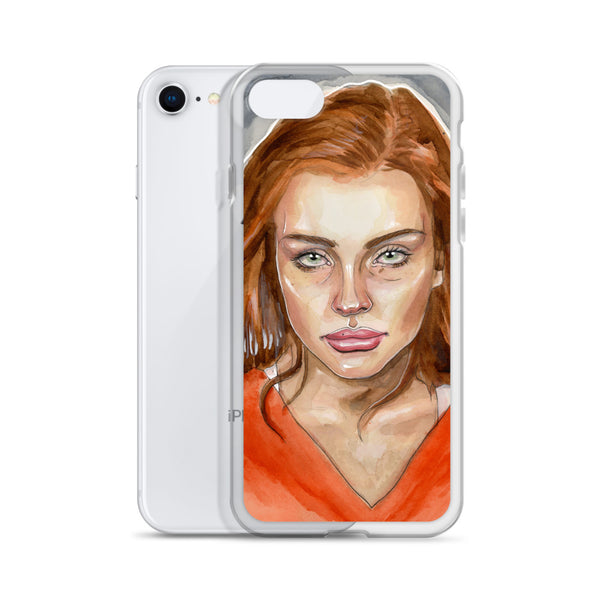 Lindsay Lohan Mugshot 4 iPhone Case