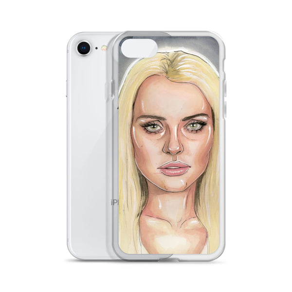 Lindsay Lohan Mugshot 5 iPhone Case