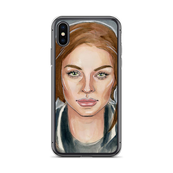 Lindsay Lohan Mugshot 6 iPhone Case